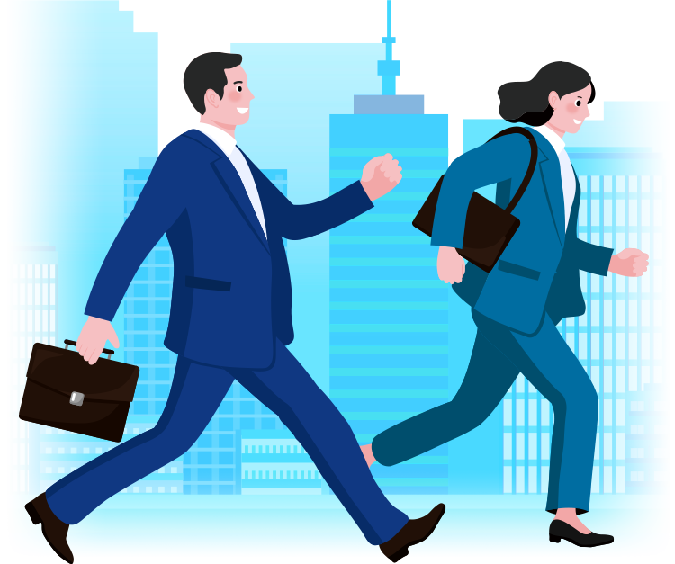 企業スタッフのイラスト